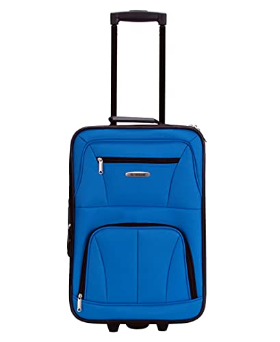 Rockland Fashion Expandable Softside Upright Luggage Set, Charcoal, 2-Piece (14/19)