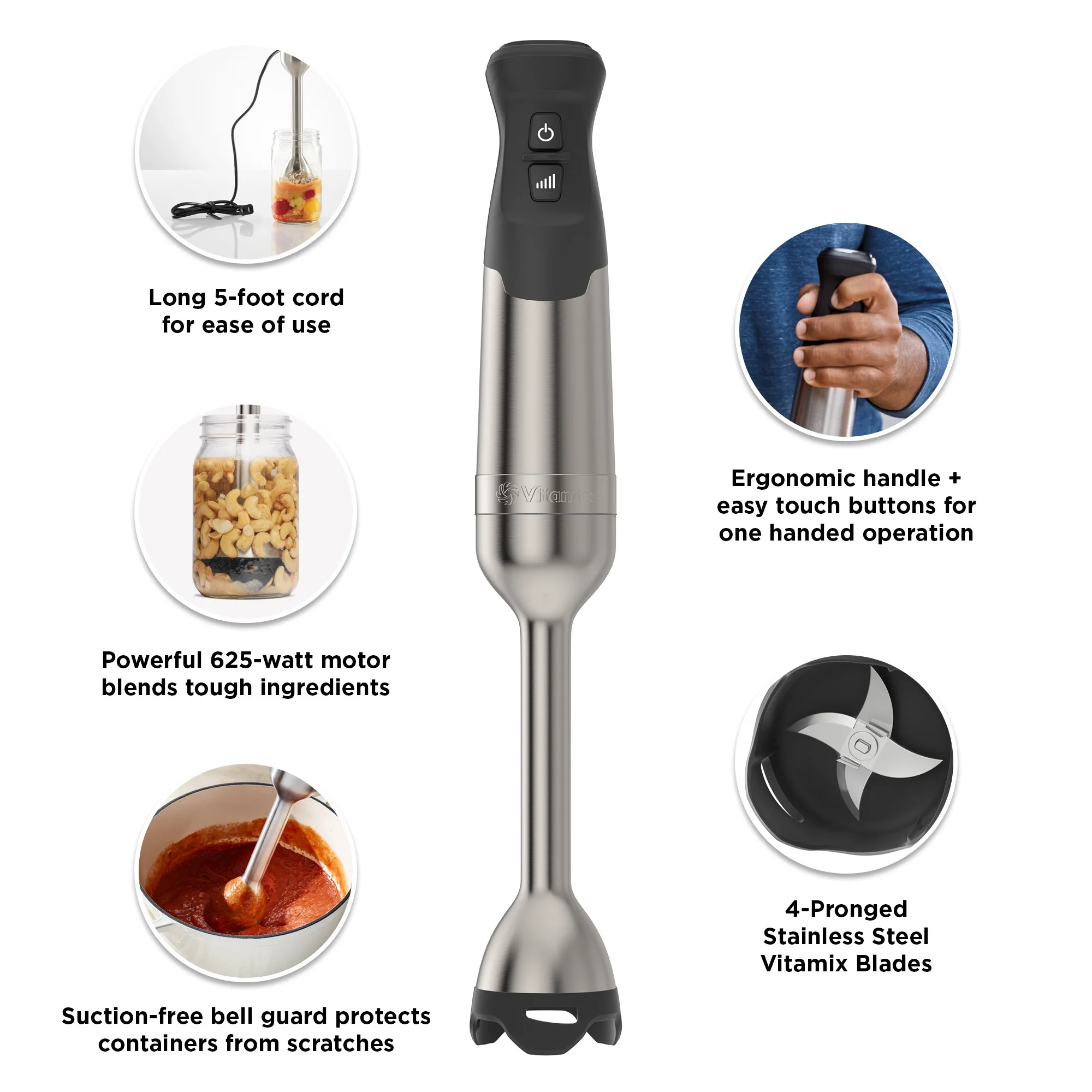 Vitamix Immersion Blender, Black