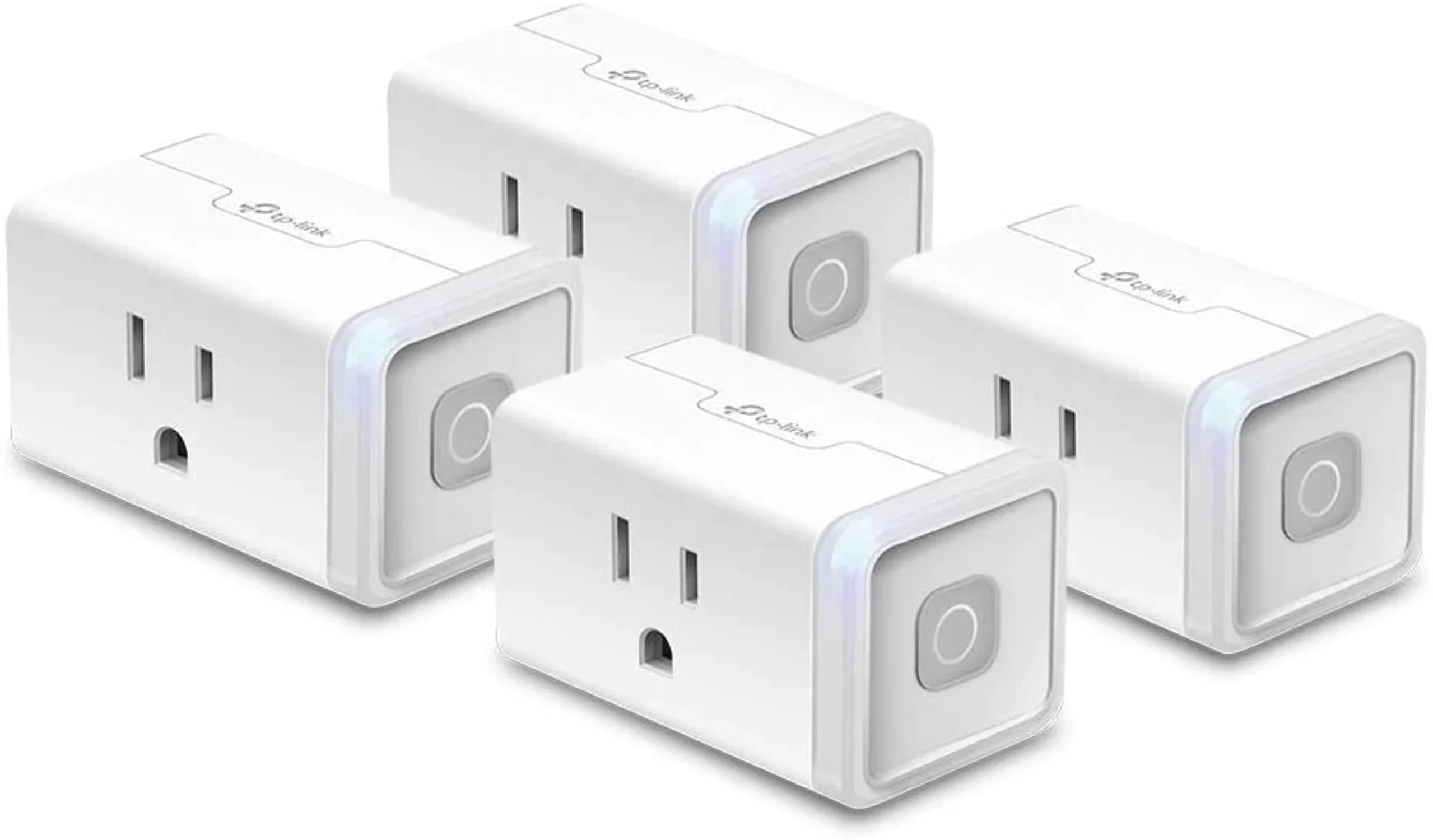 Kasa Smart Plug, Smart Home Wi-Fi Outlet Works with Alexa, Echo, Google Home  IFTTT, No Hub Required, Remote Control, 15 Amp, UL Certified, 4-Pack, White (HS103P4)