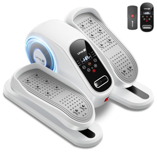 Under Desk Elliptical Machine, Ellipse Leg Exerciser for Seniors, Quiet & Portable Electric Seated Eclipse Exercise Training Machine with Remote, 12 Speeds & Mute Function, Manual & Auto Mode