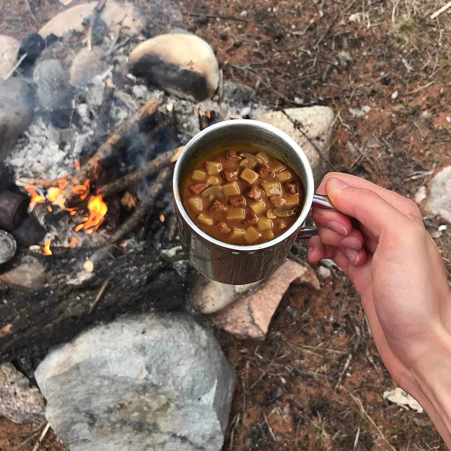 Campbell’s Chunky Healthy Request Soup, Ready to Serve Sirloin Burger with Country Vegetable Beef Soup, 18.8 Oz Can, Quantity of 24