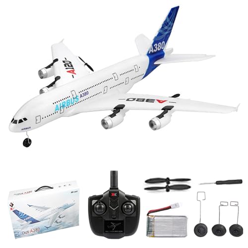 GoolRC RC Airplane, WLtoys XK A120 A380 Aircar Model Plane, 3CH 2.4G Remote Control Airplane, EPP Fixed-Wing RC Aircraft RTF Toy for Kids and Adults