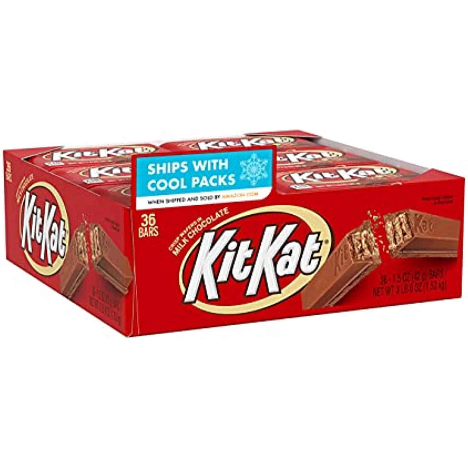 Kit Kat Milk Chocolate Wafer Candy, Bulk Individually Wrapped, 1.5 Oz Bars (36 Count)