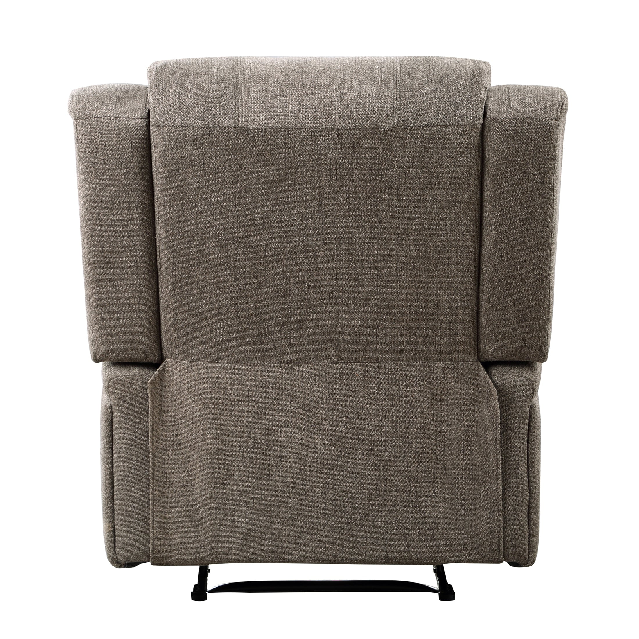 OakvillePark Talbot Chenille Fabric Upholstered Power Reclining Chair, Brown