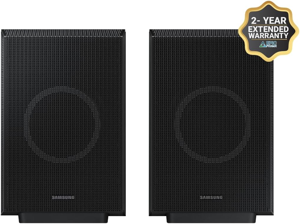 SAMSUNG Q990D 11.1.4ch Soundbar w/Wireless Dolby Atmos Audio, Rear Speaker Included HW-Q990D/ZA (Newest Model 2024) + Plus 2-Year Extended Warranty by Epic