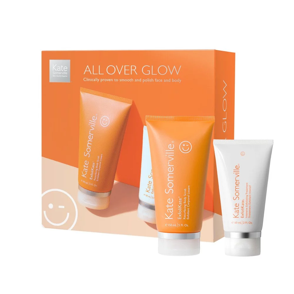 Kate Somerville All Over Glow Exfolikate Resurfacing Body Scrub & Exfoliating Treatment Set $154 Value