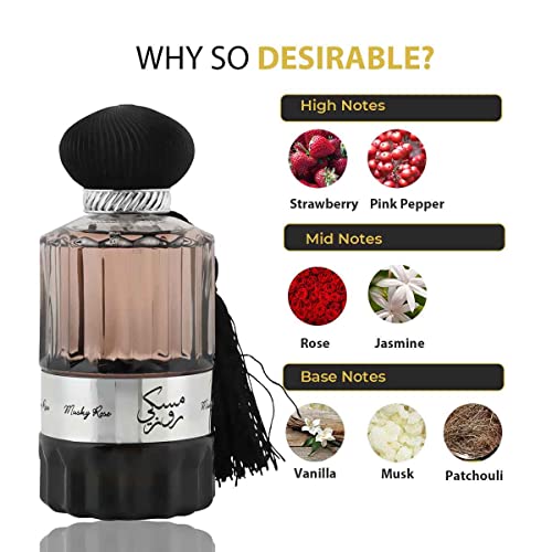 Musky Rose by Nusuk Eau De Parfum Spray (Unisex) 3.4 oz / 100 ml (Women)