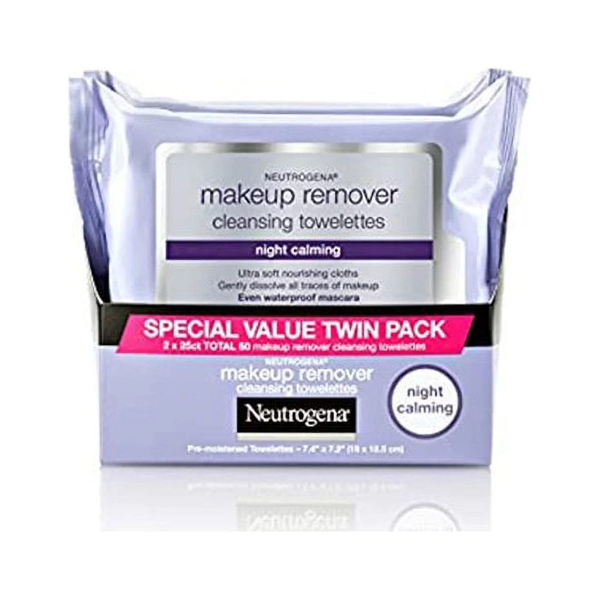 6 Pack - Neutrogena Make-Up Remover Cleansing Towelettes 25 Each