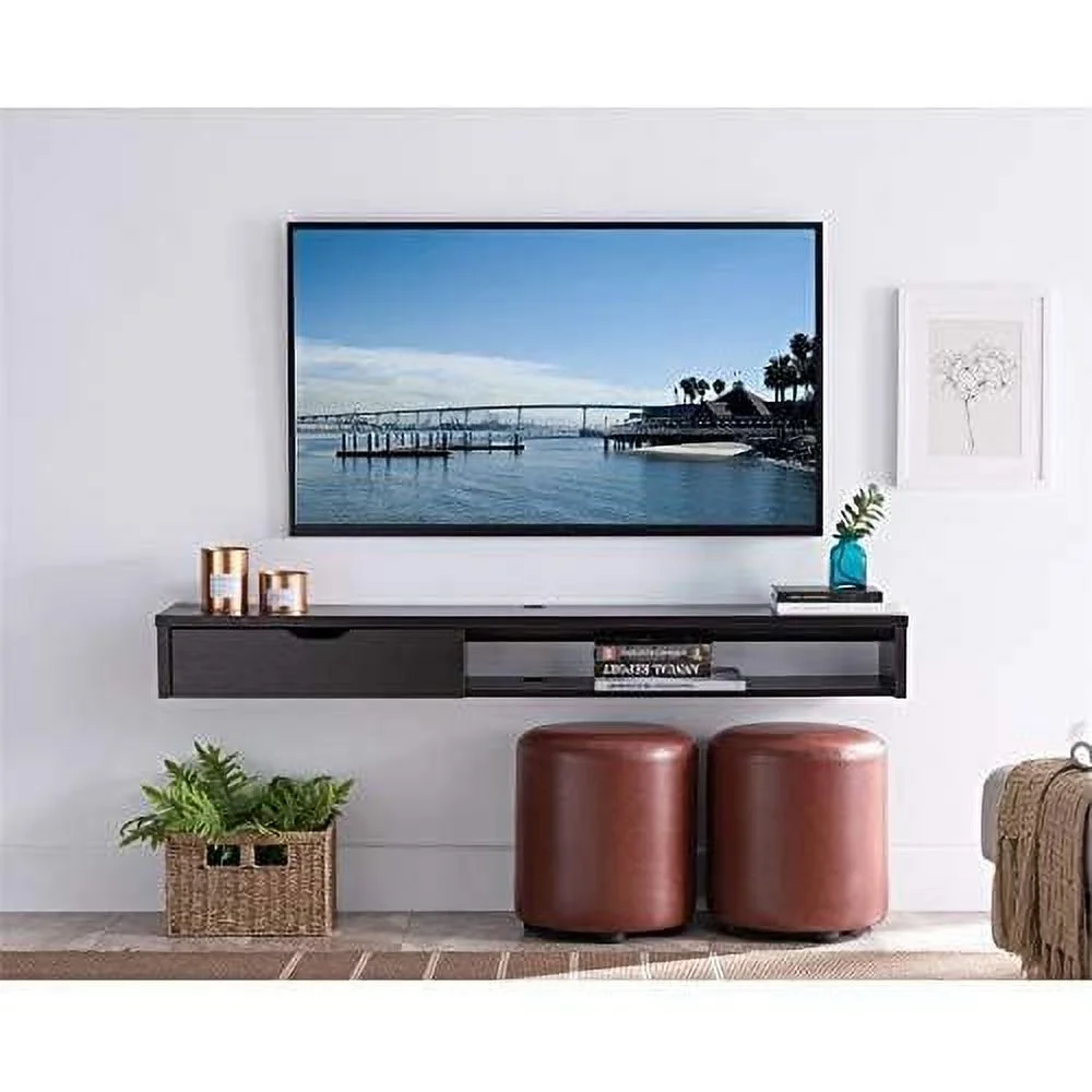 Modern Wood Floating TV Stand For Tvs Up To 60
