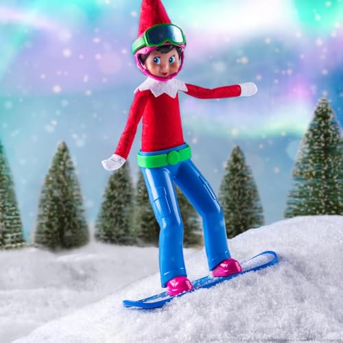 Elf on The Shelf Blue Eyed Boy with Magifreeze Swish and Sleigh Snowboard Set