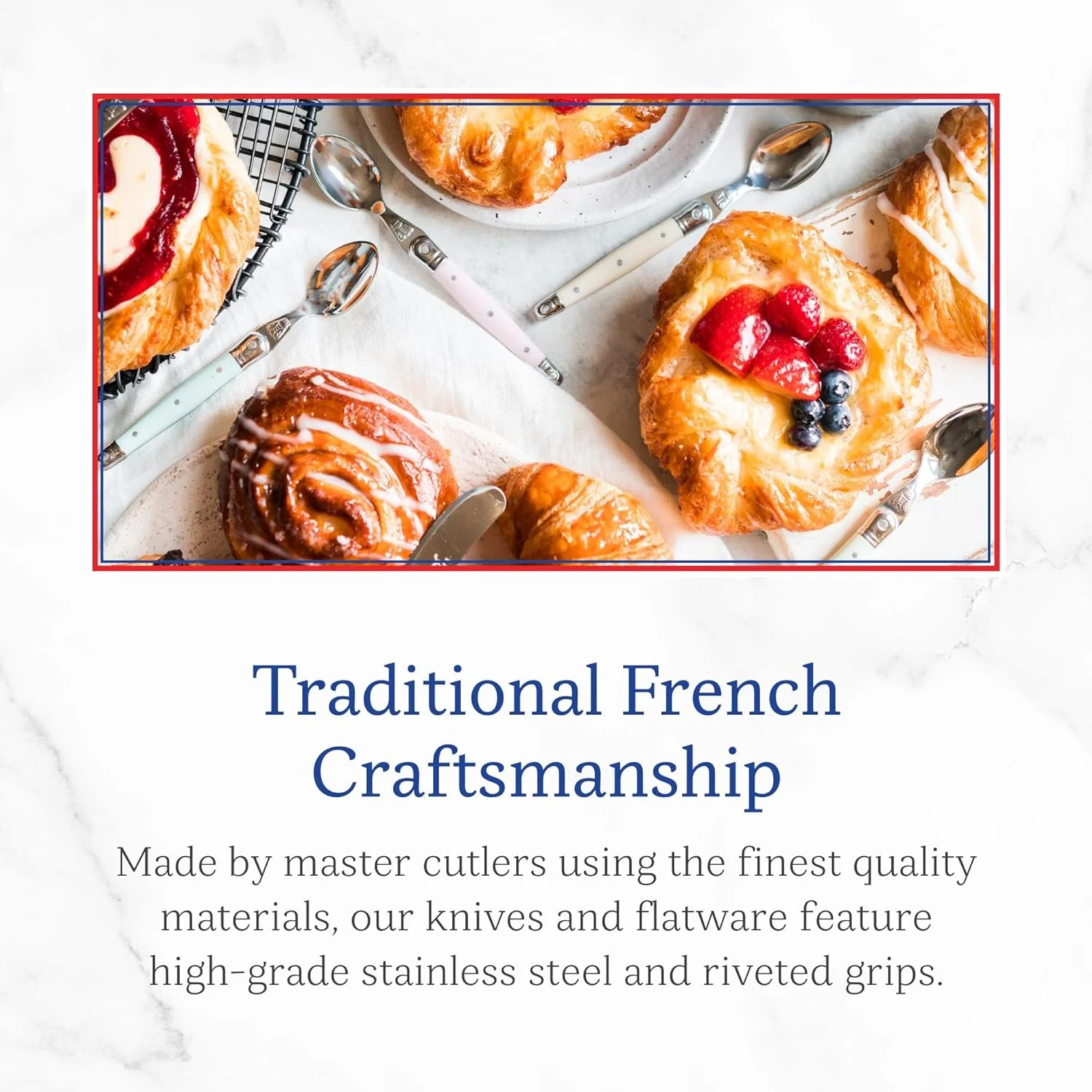 Laguiole Oyster Opener, Stainless Steel Blades, Marine