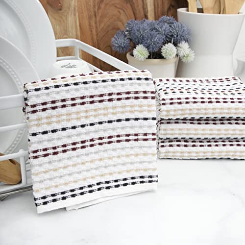 Ritz Pebble Bar Mop, Holiday Red-Green, 4 Towel Set