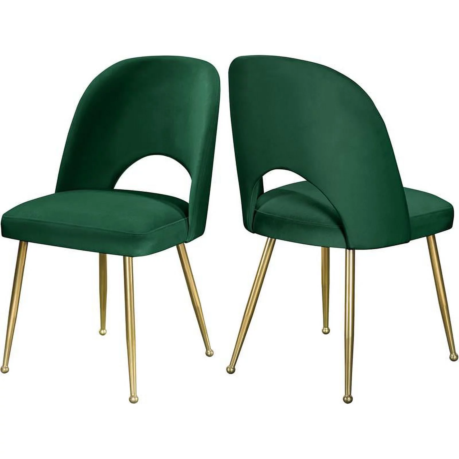Meridian Furniture Logan Green Velvet Dining Chair (Set of 2)