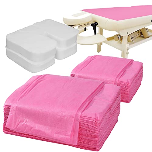 100 PCS Disposable Massage Table Sheets Non Woven Fabric SPA Bed Cover Breathable Polypropylene 31