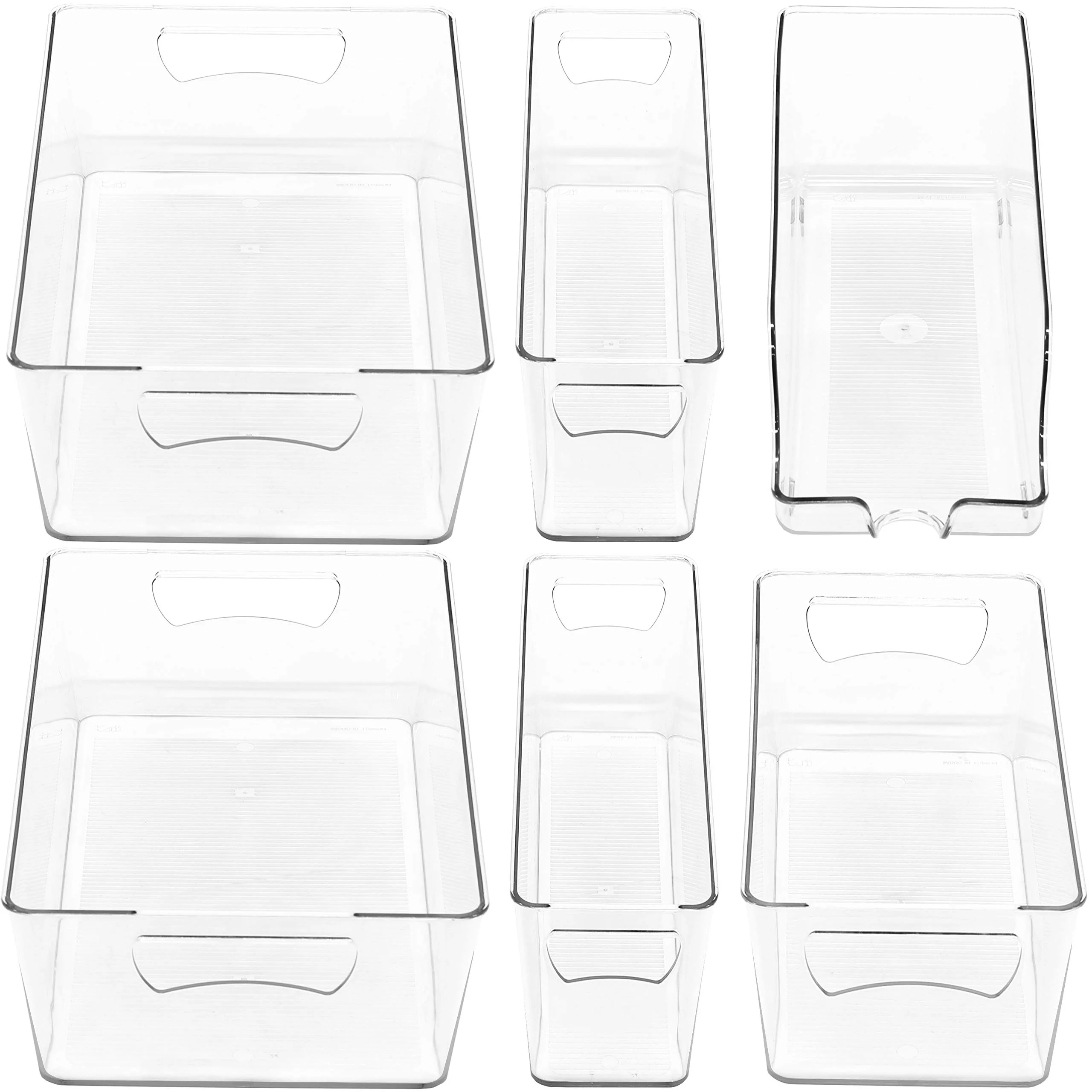 SimpleHouseware Refrigerator Storage Organizer, Assorted Set of 6