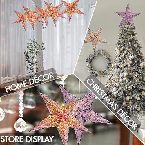 GalaxyArts - Queen (Blue Pink, Medium) - Paper Star Lantern