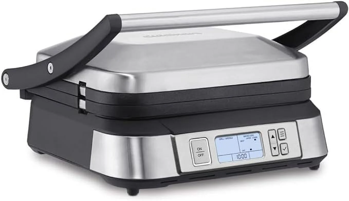 Pre-Owned Cuisinart GR-6FR Contact Smoke-Less Mode Griddler - SILVER (Fair)