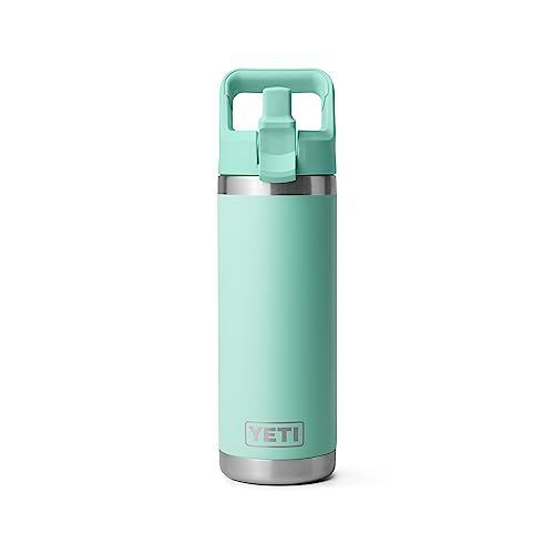 YETI Rambler 18 oz Bottle, Vacuum Insulated, Stainless Steel with Straw Cap, Beekeeper
