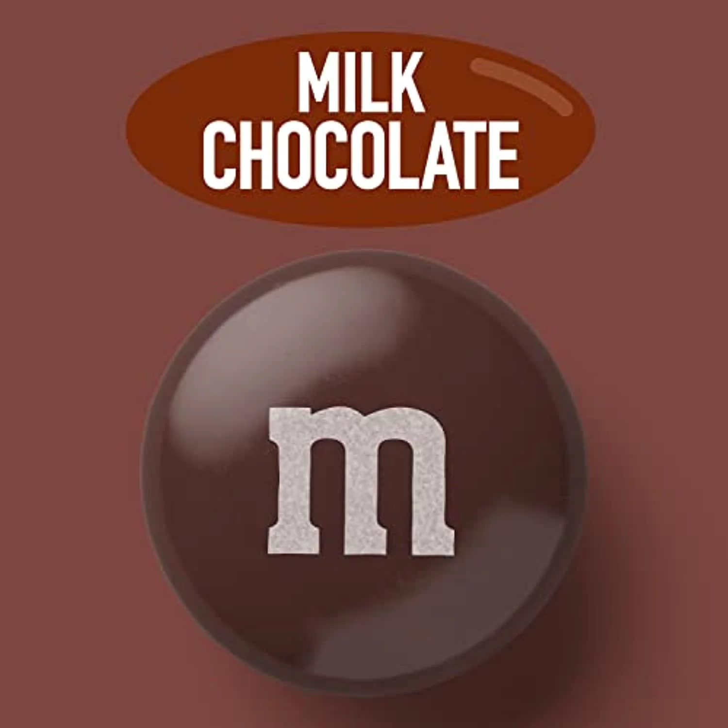 My M&Ms Milk Chocolate Brown Bulk Candy In Resealable Pack For Buffet, Birthday Parties, Theme Meetings, Tasty Snacks For Diy Party, Edible Decor, Fun Snacks, Brown, 32 Oz