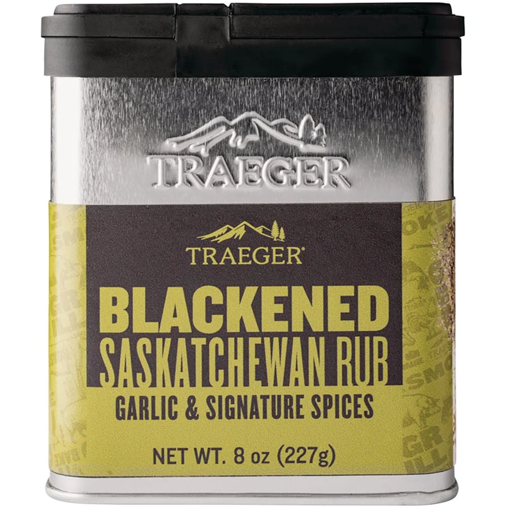 1PK Traeger 8 Oz. Garlic & Signature Spices Flavor Game, Beef, Poultry & Seafood Blackened Saskatchewan Rub