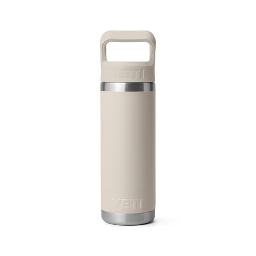 YETI Rambler 18 oz Bottle, Vacuum Insulated, Stainless Steel with Straw Cap, Beekeeper