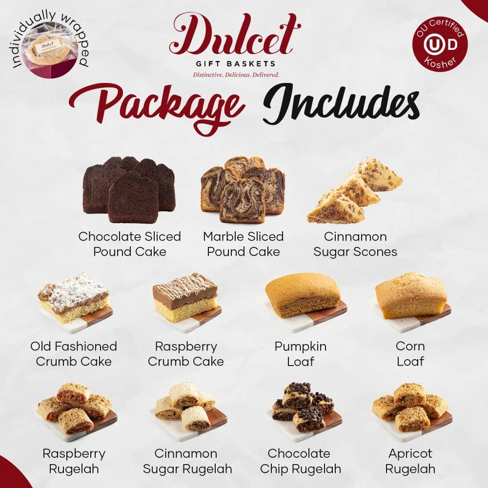 Wicker Gift Box Featuring Dulcet’S Delights And Baked Treats Ideal For Appreciation, Get Well, Or Congratulations Gesture For Him And Her