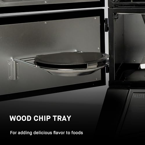 Masterbuilt? 40-inch ThermoTemp Propane Gas Vertical BBQ Smoker with Analog Temperature Control and 960 Cooking Square Inches in Black, Model MB20051316