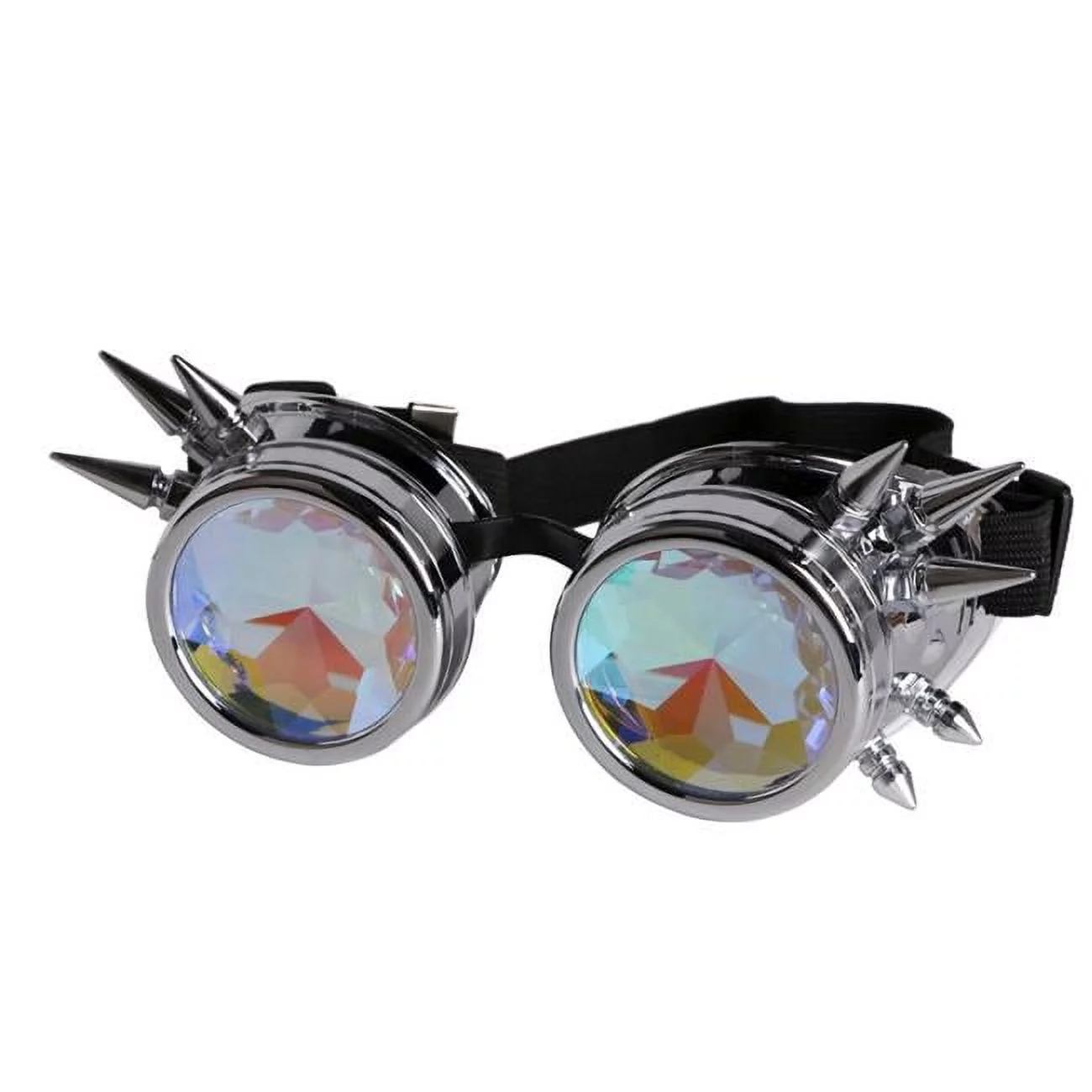 Western Fashion Inc. Steampunk Kaleidoscope Glasses - Silver 68747-SIL