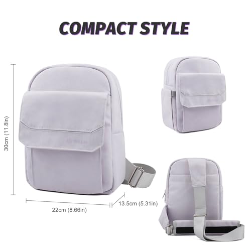 TULLIO Camera Bag Small Crossbody Camera Bag Case Purse Waterproof Canvas Shoulder Case Sling Designer for Mirrorless or DSLR SLR