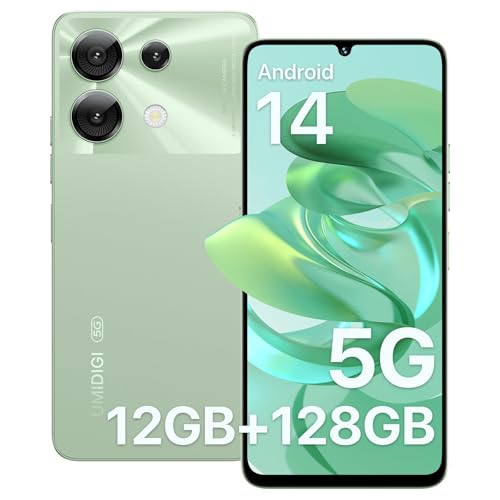 UMIDIGI G9 5G Cell Phone, Android 14 Unlocked Phones, 12(6+6) GB +128GB/1TB TF Expand, 5G Dual SIM, 50MP Camera, 6.75