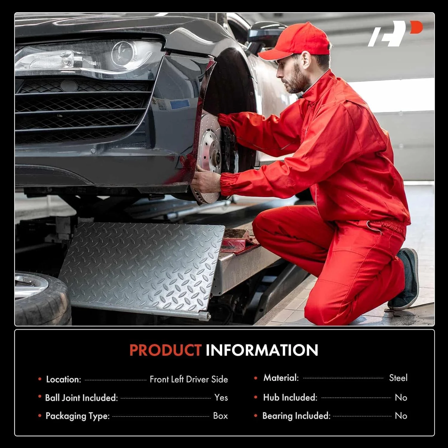 A-Premium Front Suspension Steering Knuckle Compatible with Chrysler 300 2012-2021, Dodge Challenger 2012-2021, Charger 2012-2021, Left Driver Side, Replace # 05168421AF