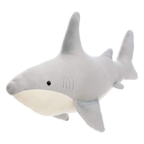 Manhattan Toy Snarky Sharky Velveteen Sea Life Toy Shark Stuffed Animal, 16