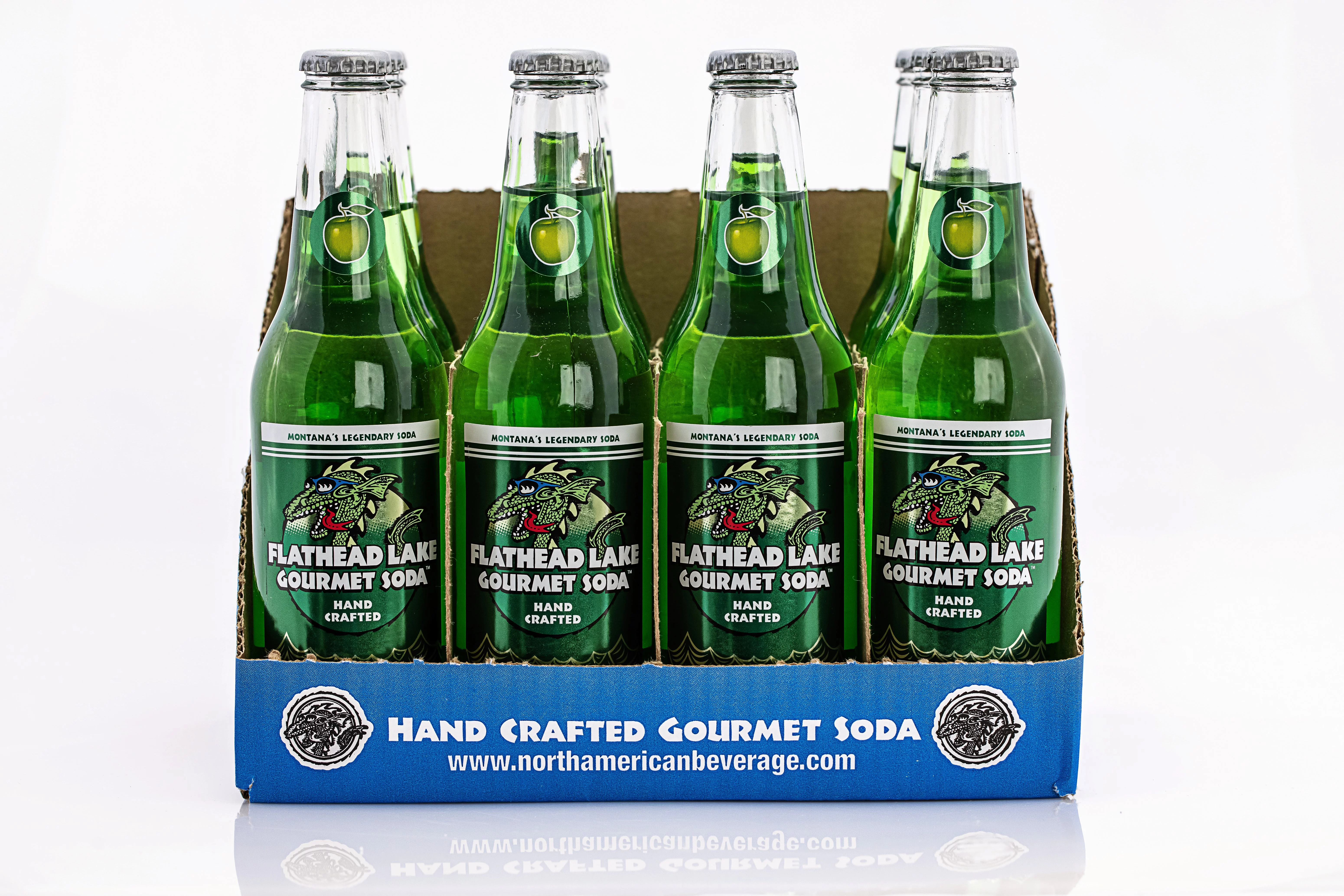 Flathead Lake Gourmet Soda (Granny Apple) - 12 Pack - 12oz Bottles