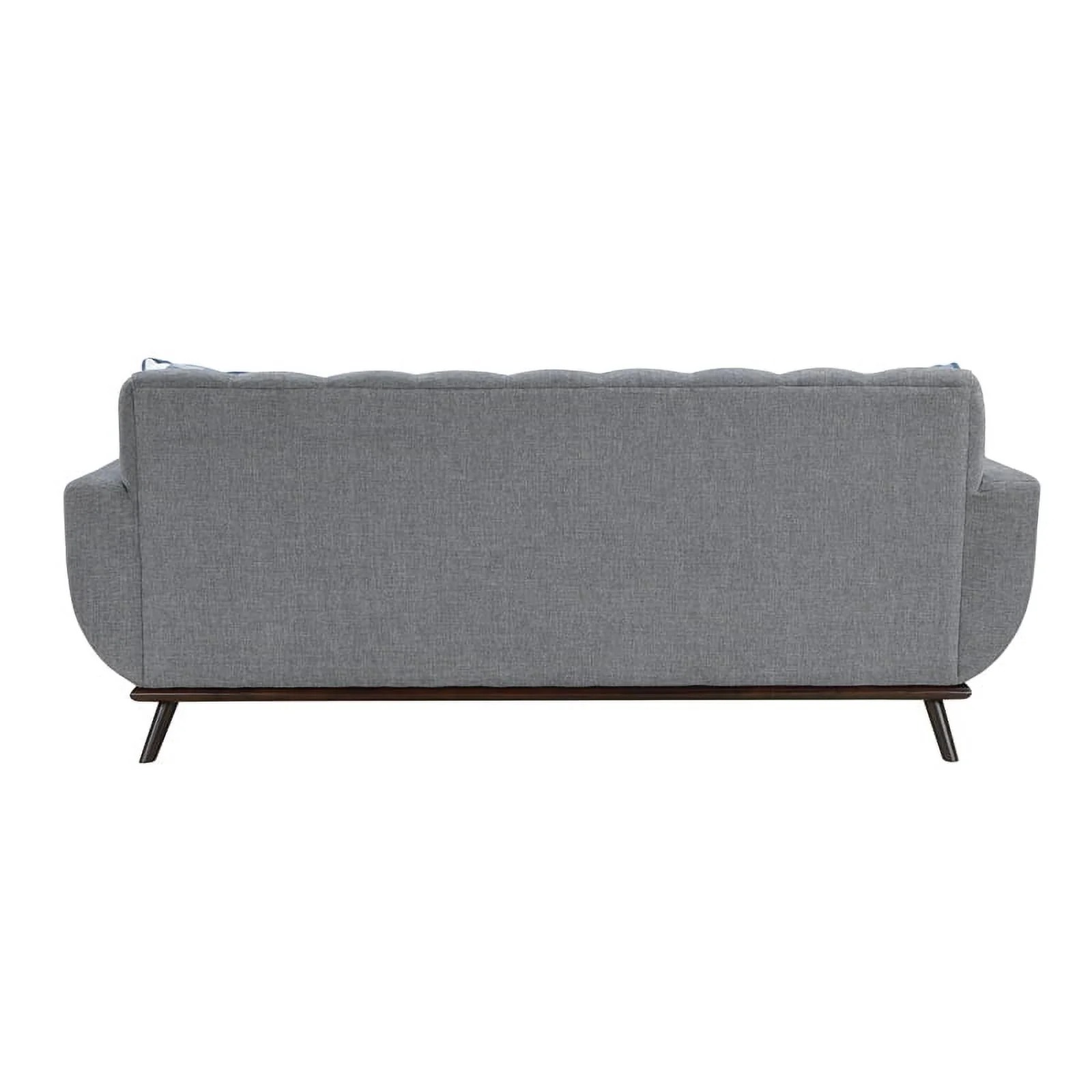 Pemberly Row 2-Piece Living Room Sofa Set with Tufted Back in Gray
