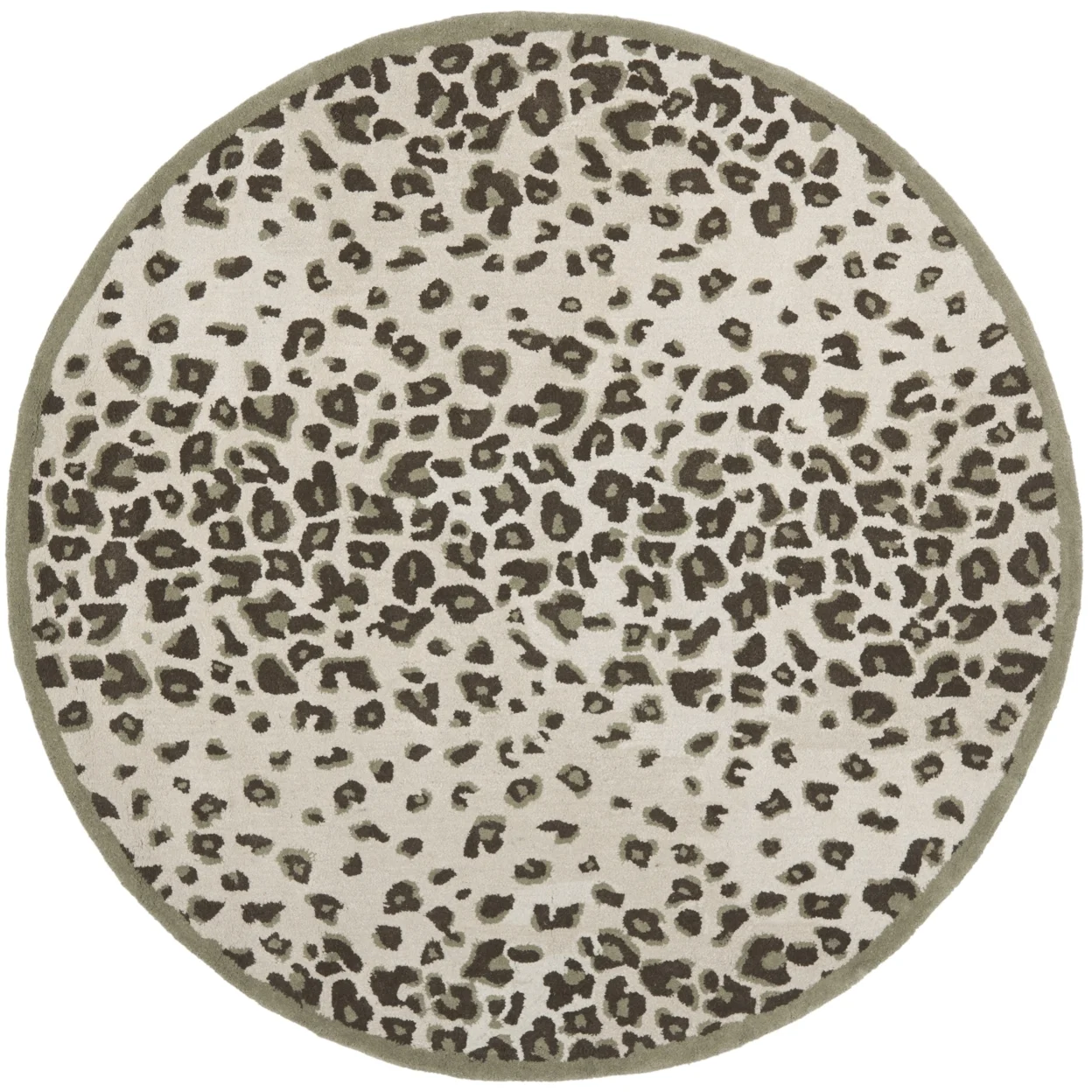 SAFAVIEH Martha Stewart Kalahari Spotted Area Rug, Grassland Green, 8' x 10'