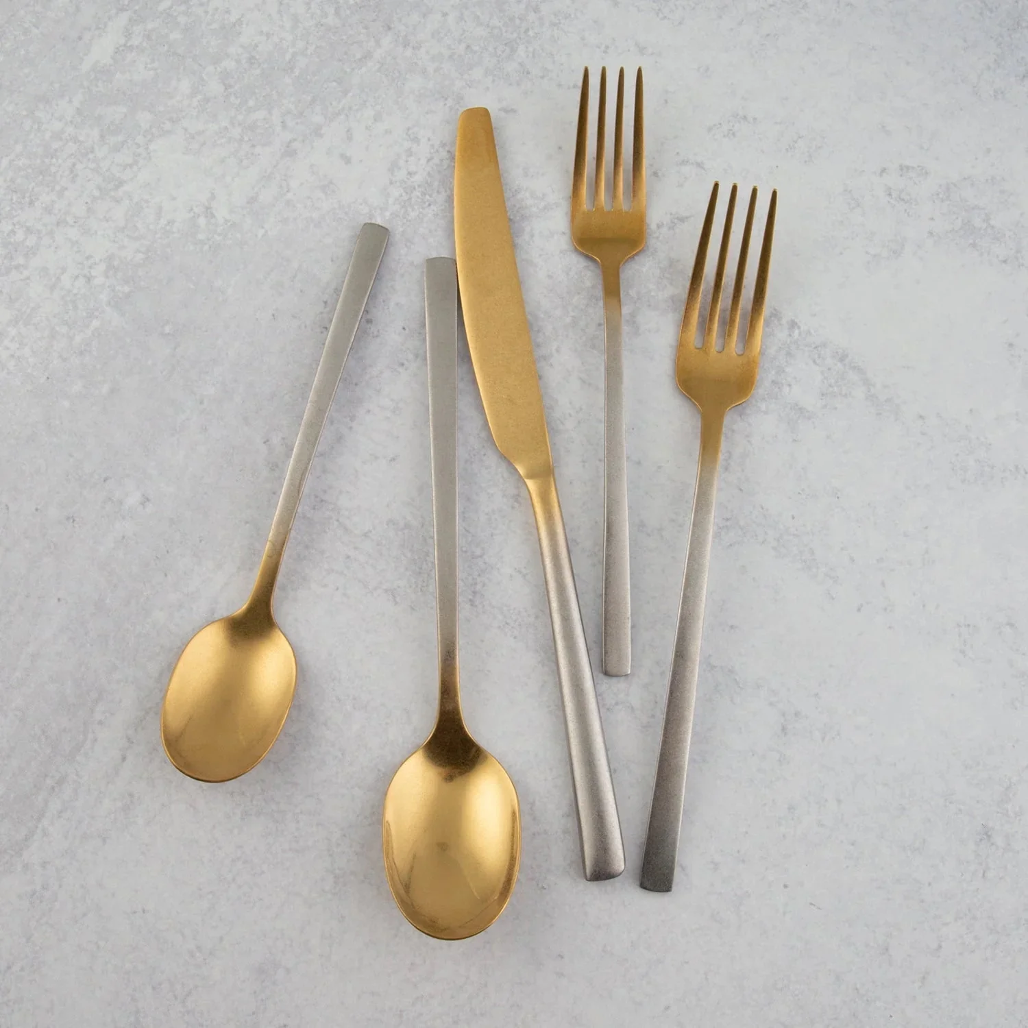 Cambridge Beacon Rumble Gold Ombre 20-Piece Flatware Set