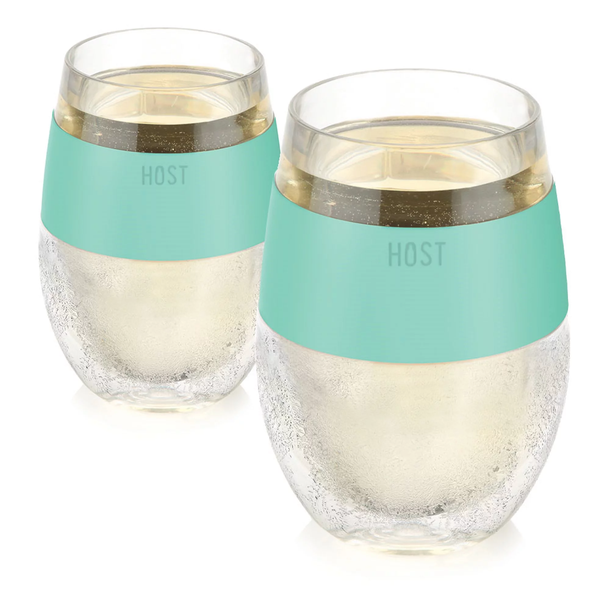 Host Wine Freeze Cup - Plastic Double Wall Insulated Freezable Tumbler, Mint