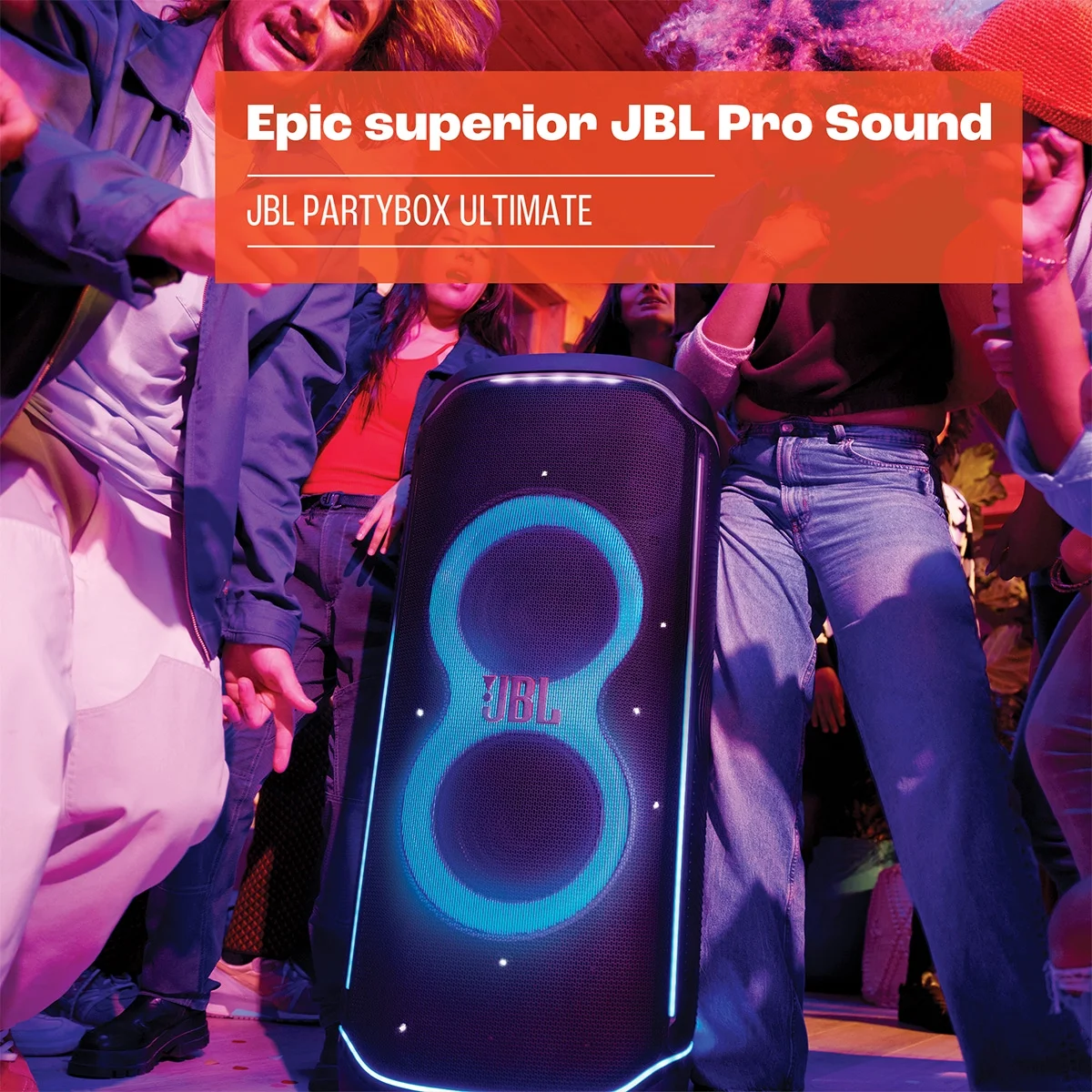 JBL Party Box Ultimate Waterproof Wi-Fi Party Speaker with Dolby Atmos, Instrument Inputs, & Lighting Effects