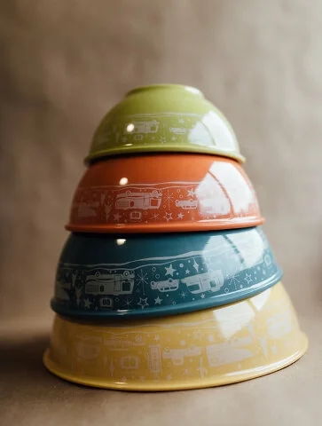 Camp Casual CC006 Set of 4 Nesting Camping Food Bowls