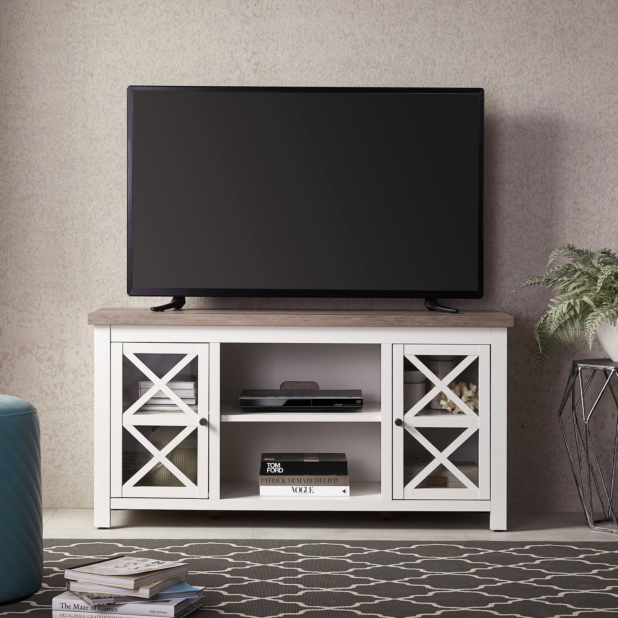 Evelyn&Zoe Colton Rectangular TV Stand for TV's up to 55