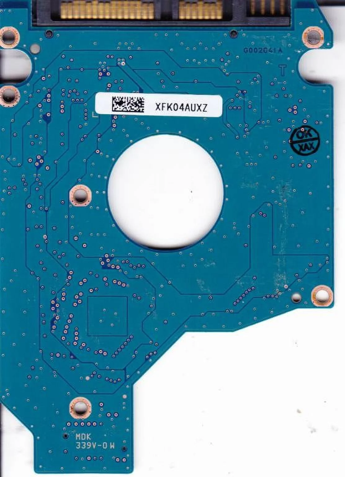 MK3265GSX, C0/GJ003M, HDD2H83 B UL02 S, G002641A, Toshiba SATA 2.5 PCB
