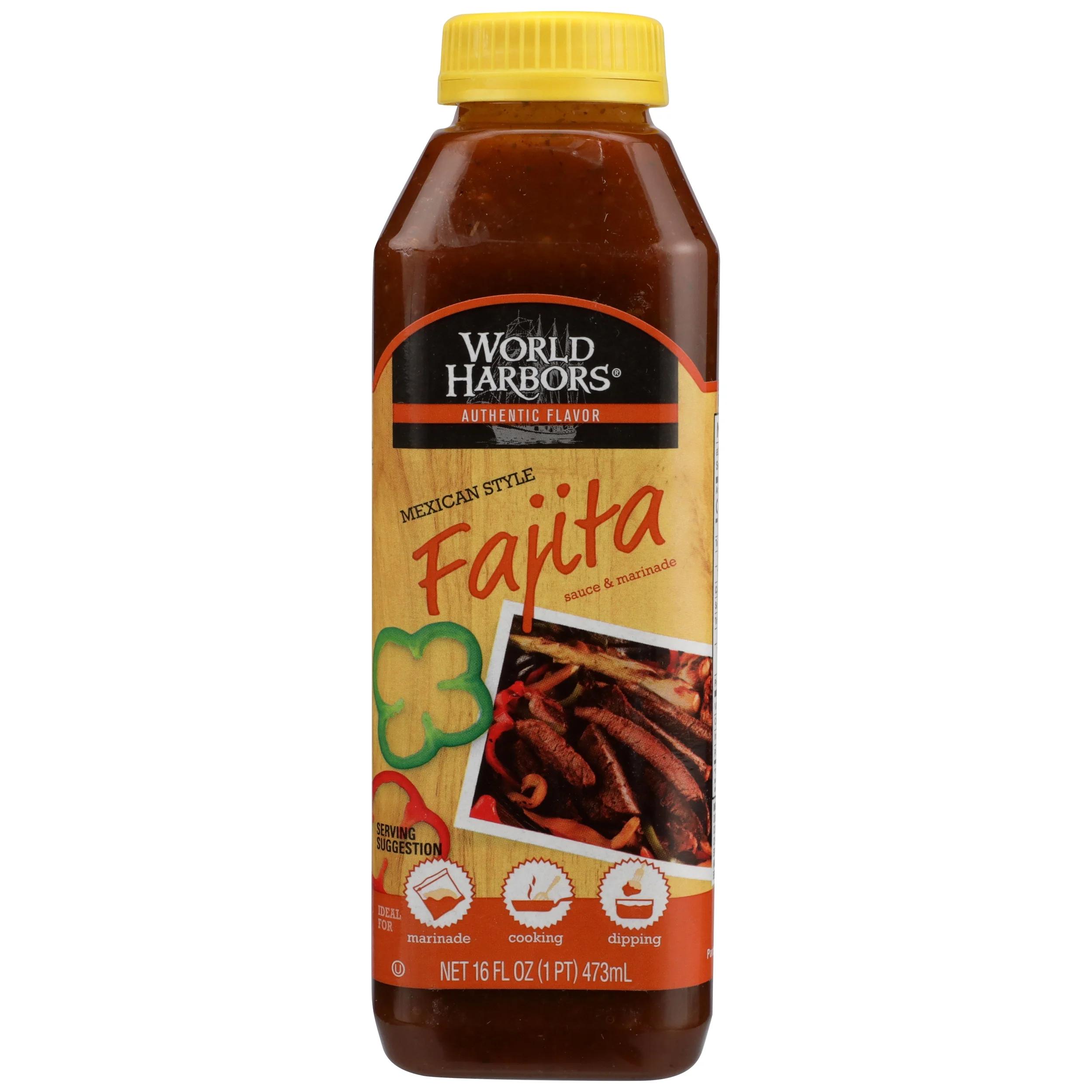 World Harbors Mexican-Style Fajita Marinade, 16 oz (Pack of 6)