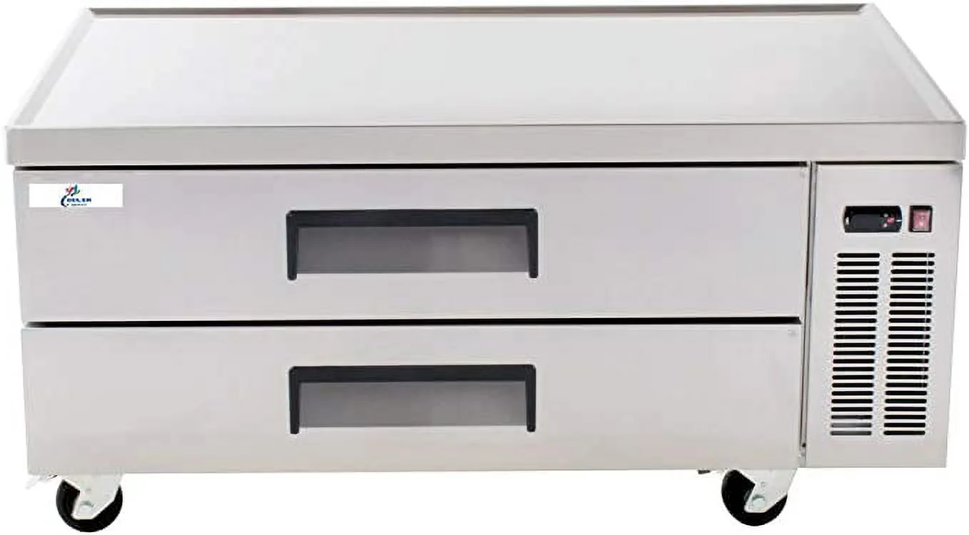 48" Commercial Chef Base 33°-41°F Stainless Steel Refrigerator