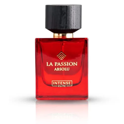 Intense Elite La Passion For Men EDP, Eau de Parfum Men 100ML (3.4Oz), Men's Fragnances,Warming & Long-lasting Perfume for Men, Perfumes Para Hombres,  Mens Cologne, Musk & Amber Perfumes for Men.