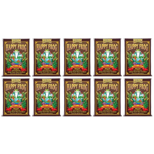 FoxFarm Happy Frog Potting Soil, 2cu ft - for Indoor/Outdoor Container Plants, Improves Root Efficiency, pH Adjusted for Optimal Nutrient Uptake - Contains Mycorrhizae and Humic Acids