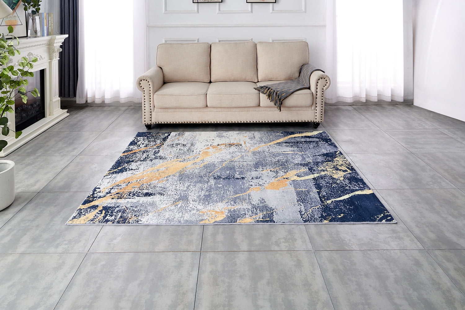ZARA Abstract Design Area Rug - 5.0 - Elevate Your Space