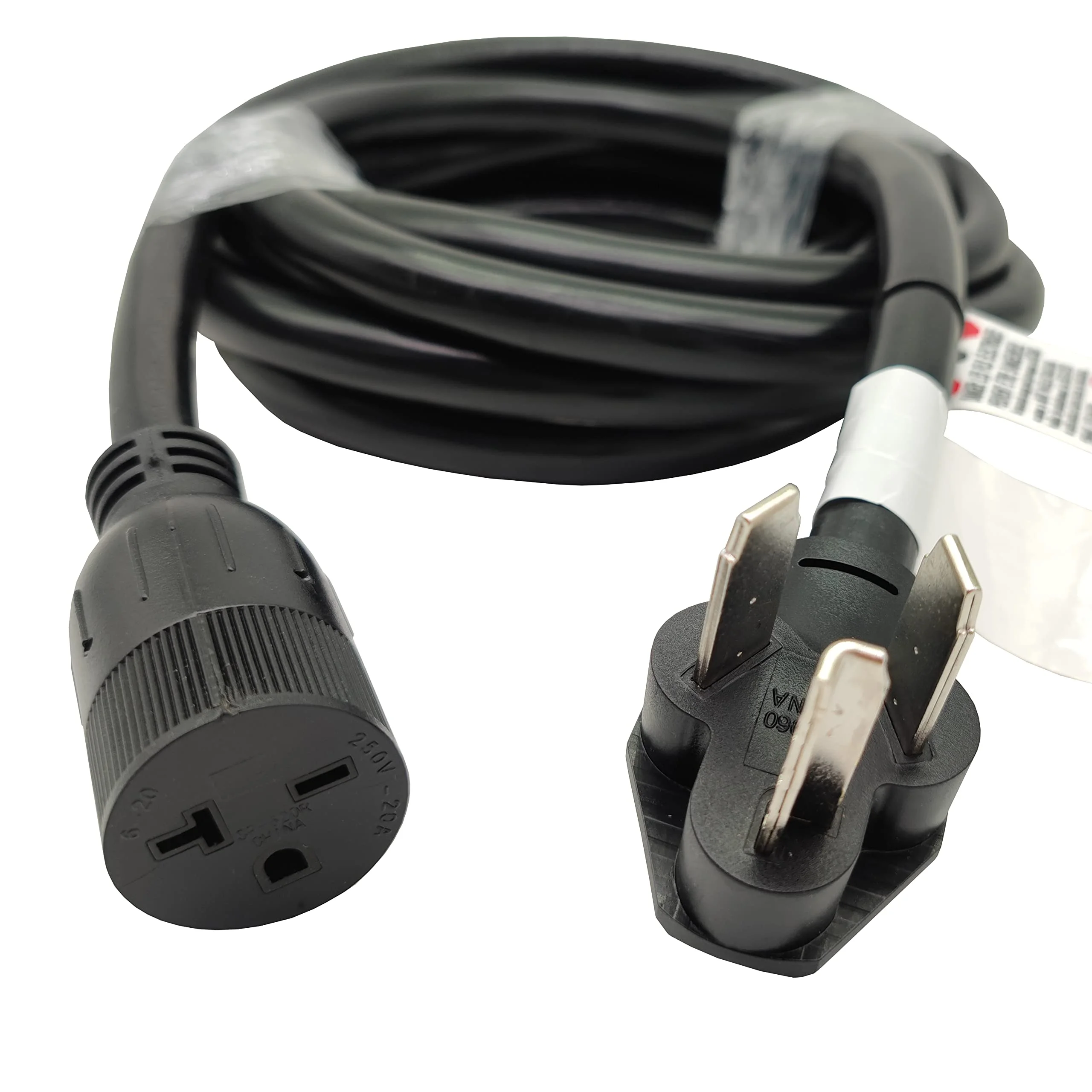 Parkworld 63777 Dryer 10-30 Plug Male to A/C 6-15 (6-20 T-Blade) Receptacle Female Adapter Cord, 15FT