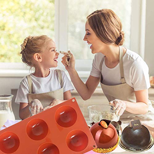 Hot Chocolate Bomb Mold Silicone Large Chocolate Sphere Mold Chocolate Ball Molds Silicone Hot Cocoa Bomb Molds 2.5