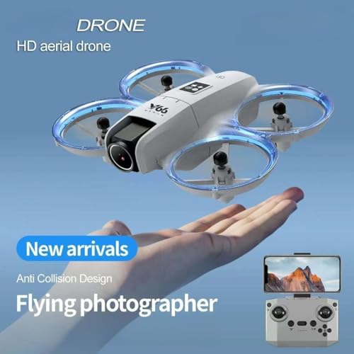 Mini Drone With 1080P Dual Cameras, RC Aircraft Helicopter, Electrically Adjustable 180 Degrees, LED Lights, Propeller Safety Protection, Intelligent Obstacle Avoidance, Headless Mode, One Click Takeoff, 360 Degree Rolling, Hovering, Remote Control P