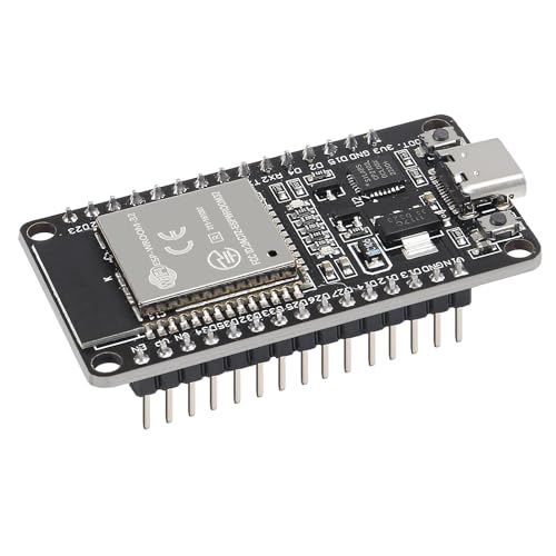 10PCS Type C ESP-WROOM-32 ESP32 ESP-32D Chip CP2102 Development Board 2.4GHz Dual-Mode WiFi + Bluetooth Dual Cores Microcontroller Processor Integrated with Antenna RF AMP Filter AP STA